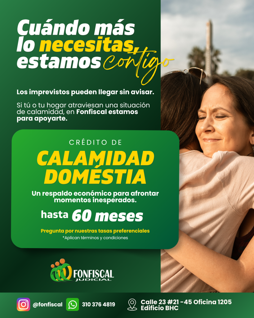 CRÉDITO CALAMIDAD DOMÉSTICA 2026