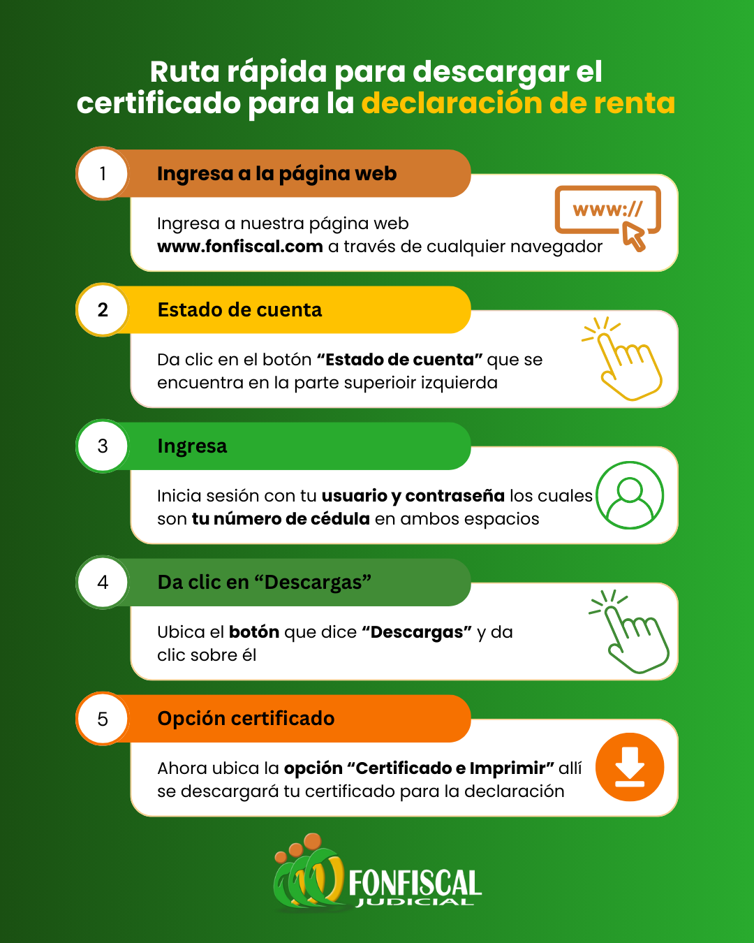 Ruta certificado declaración de renta